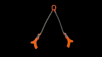 Lifting chain for slab plate