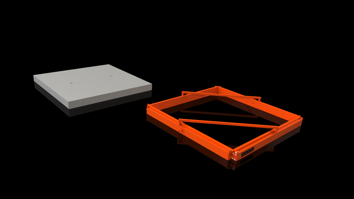 Slab shape mould