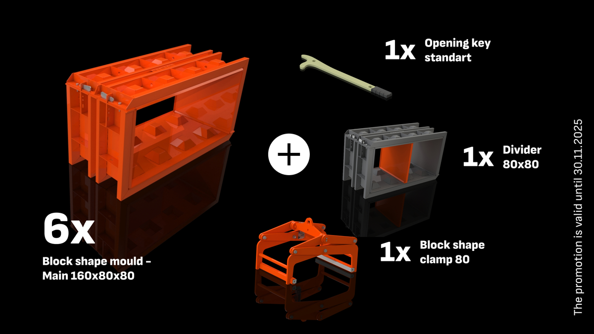 3A Block Global leader for concrete block moulds