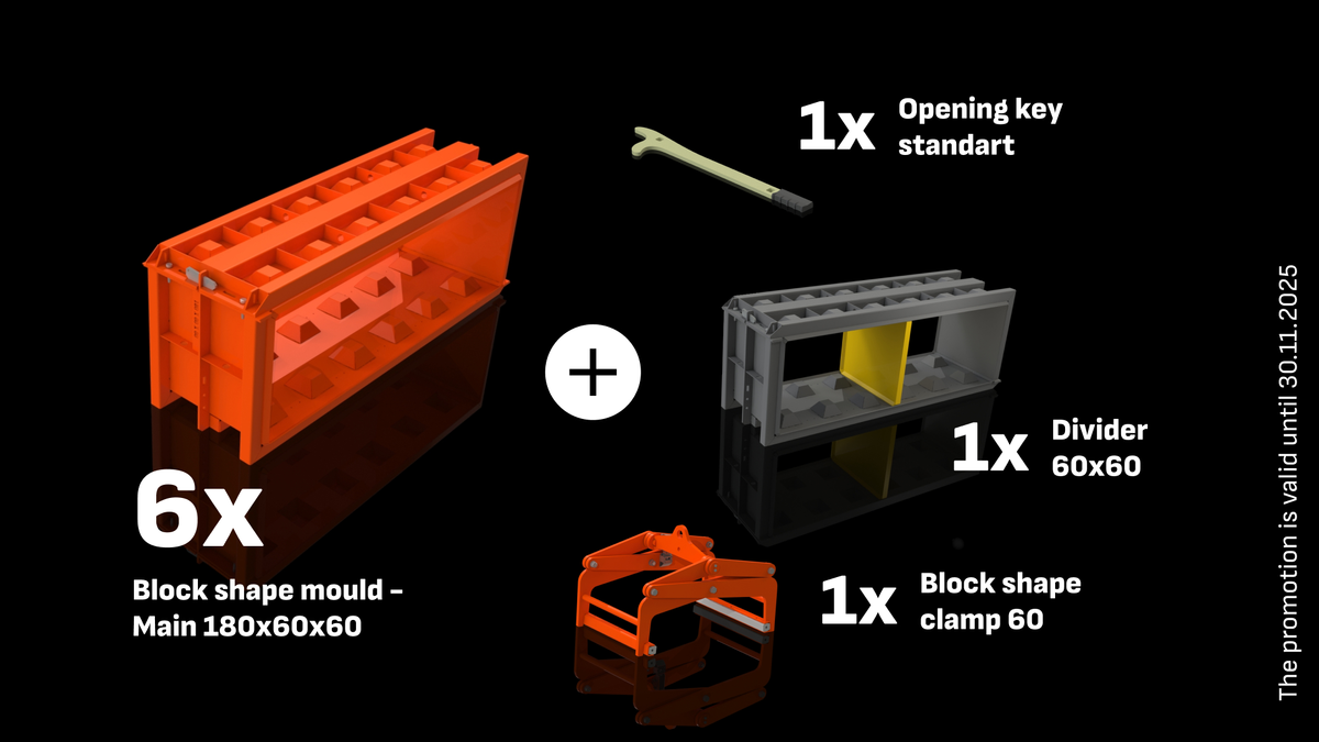 3A Block Global leader for concrete block moulds