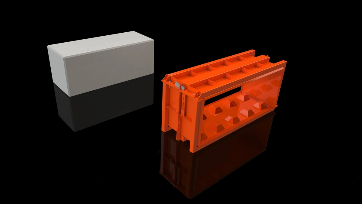 Block shape mould - Flat